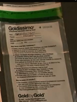 Goldissimo enveloppe sécurisé GoldbyGold