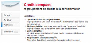 credit compact rachat de crédit conso société générale