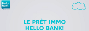 prêt immobilier hello bank