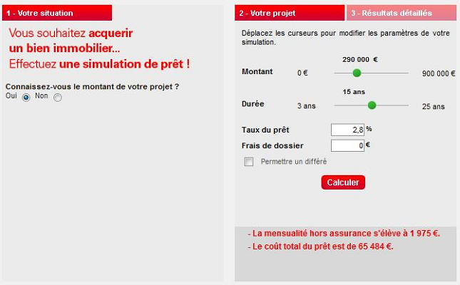 hsbc simulation de prêt