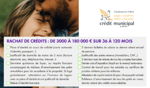 rachat de crédit Crédit Municipal de Nimes