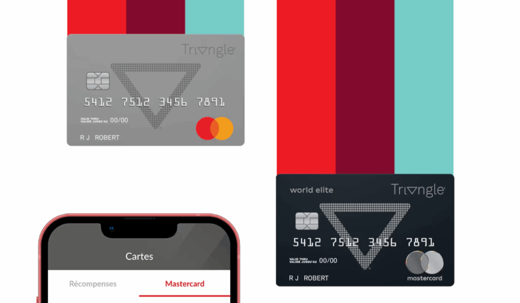 cartes de crédit Mastercard Triangle